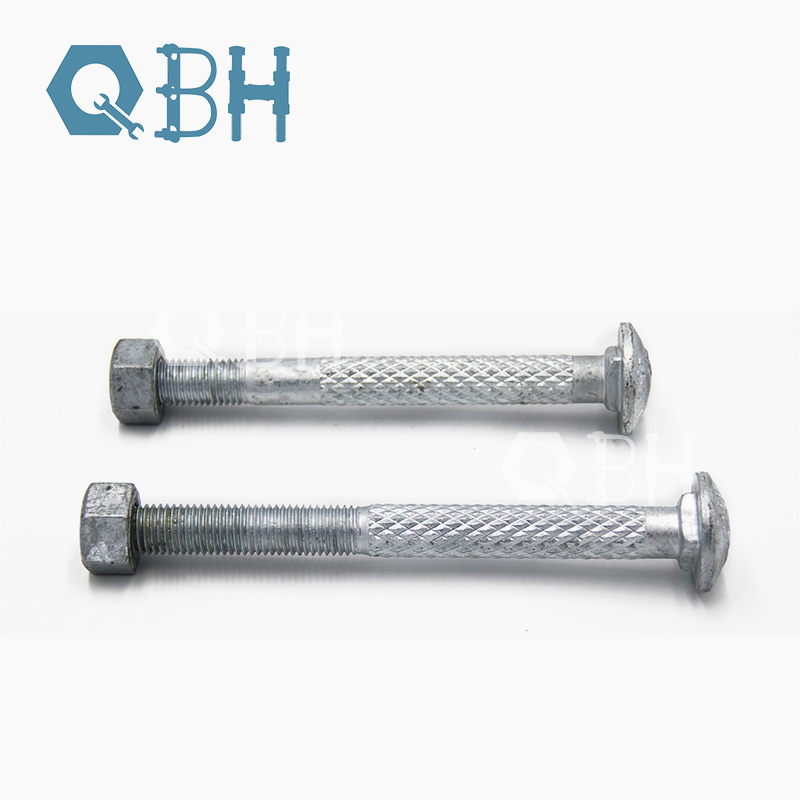 Spare Parts Knurl Round Head Double Steel Structure Step Carriage Bolt